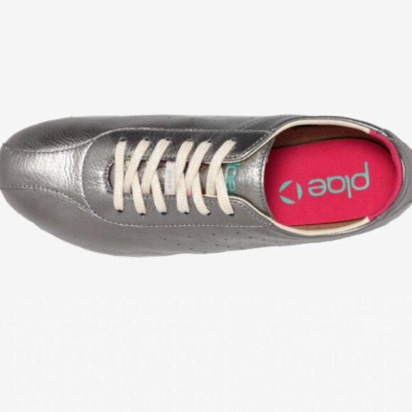 NEW PLAE Leather Sun Metallic Sneakers in hematite color unisex 725 3t2 - Picture 8 of 16